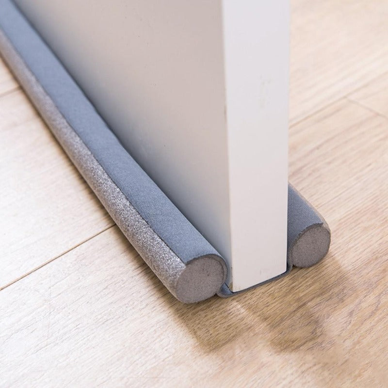 Energy-saving door seal draft stopper 2-pack. Ultimate cold protection, dust blocker & home comfort.