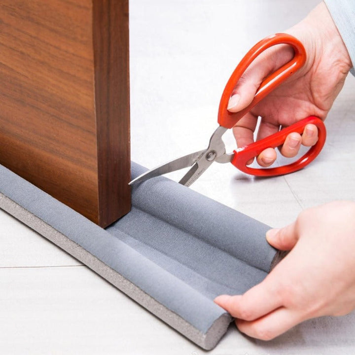 Multi-purpose door draft stopper 2-pack: blocks cold, dust, noise; enhances home insulation & energy.