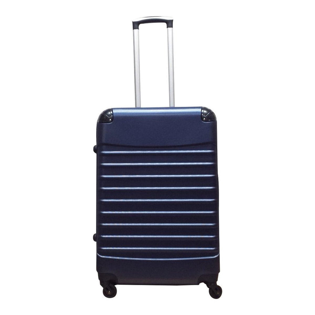 Essential 2-piece ABS hard shell suitcase set, built for durability and smooth travel with spinner wheels.