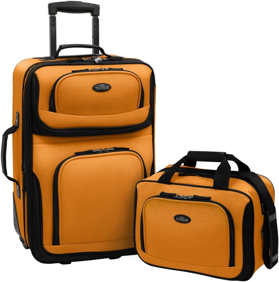 2-piece softside carry-on luggage set, expandable design for easy travel. Perfect for weekend trips.