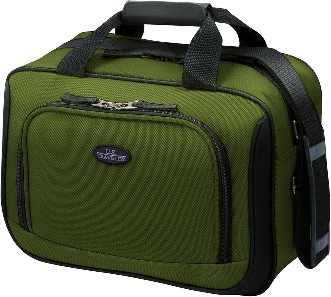 Durable softside 2-piece carry-on luggage set, expandable for travel versatility and easy packing.