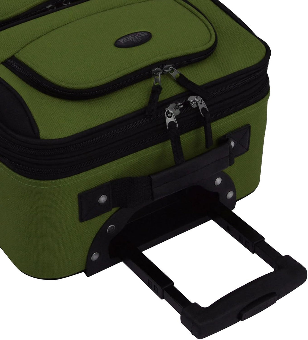 Stylish black 2-piece carry-on luggage set, softside and expandable, ready for your next adventure.