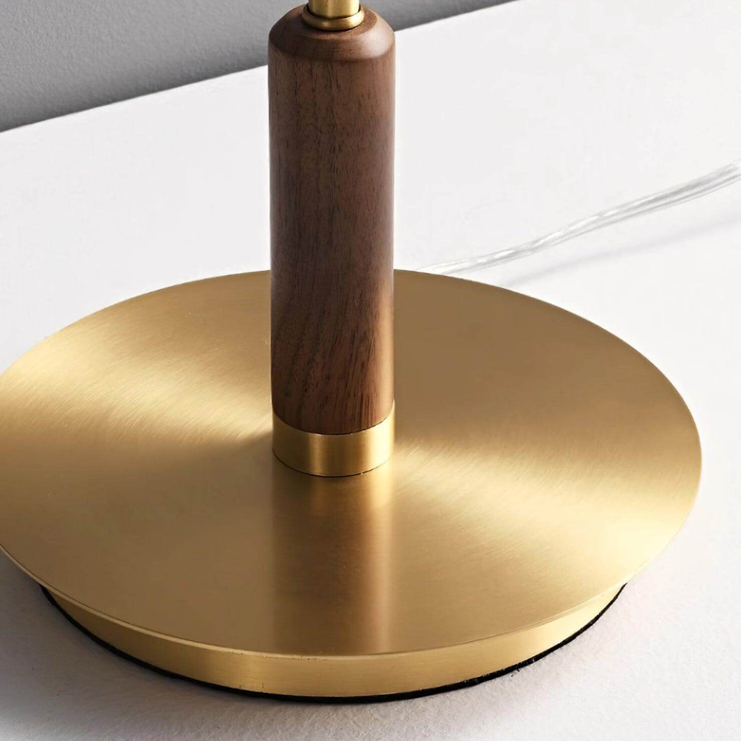 Modern Glass & Metal LED Table Lamp