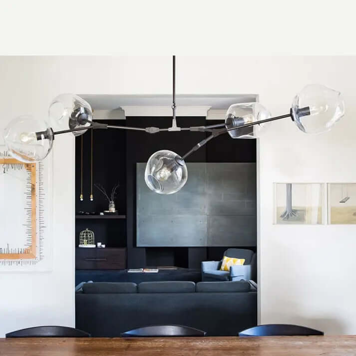 Modern Bubble Glass Sputnik Chandelier