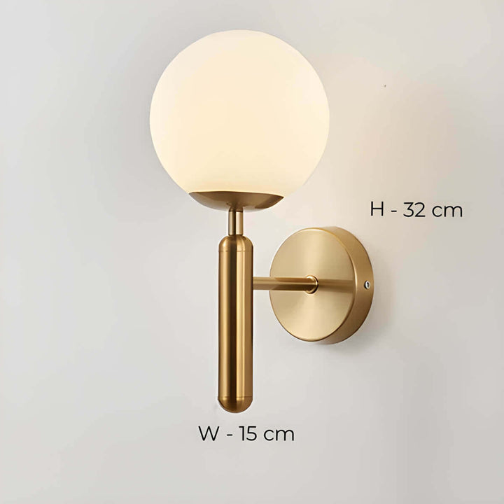 Mid-Century Modern Glass Wall Lamp