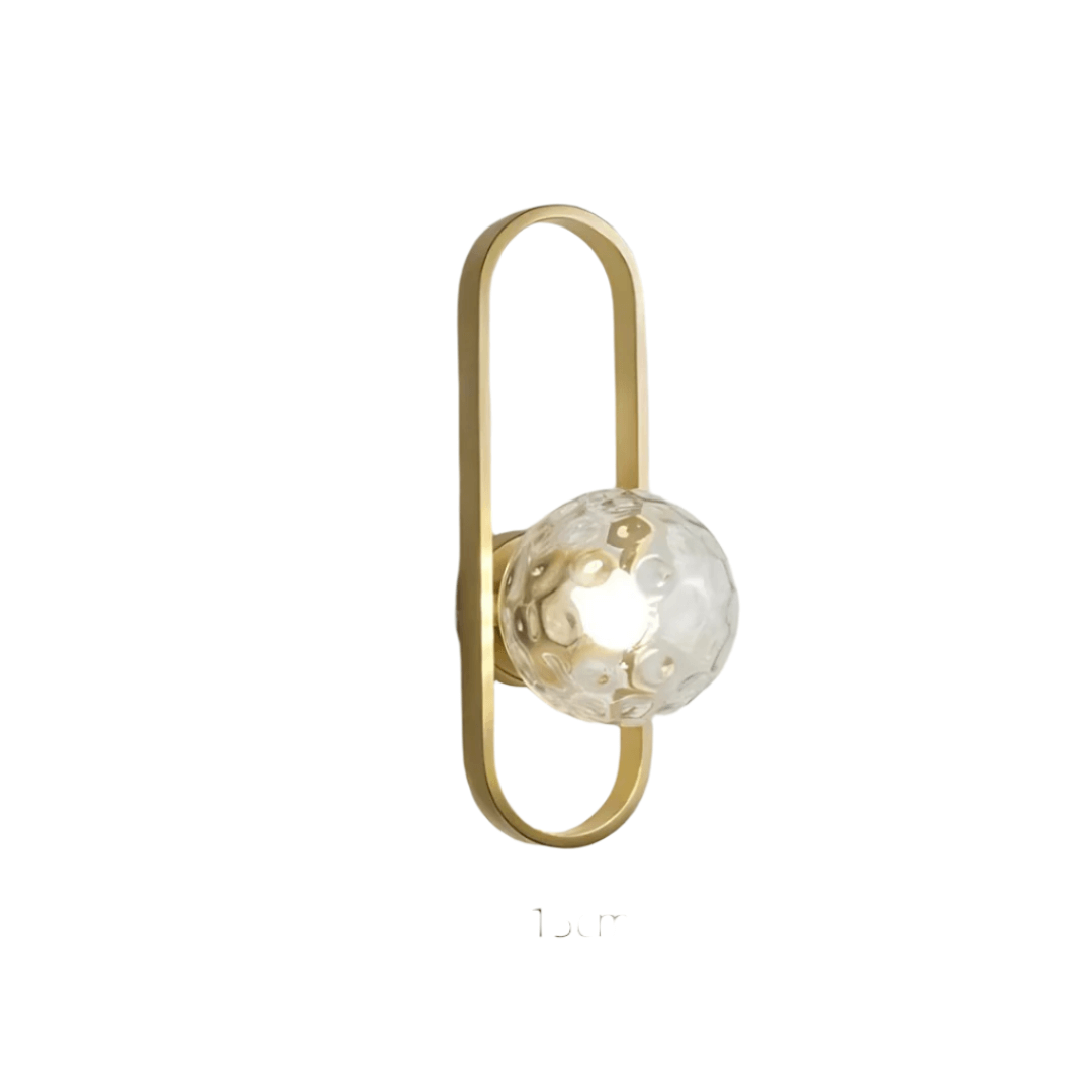Modern Glass LED Wall Sconce Light Fixture