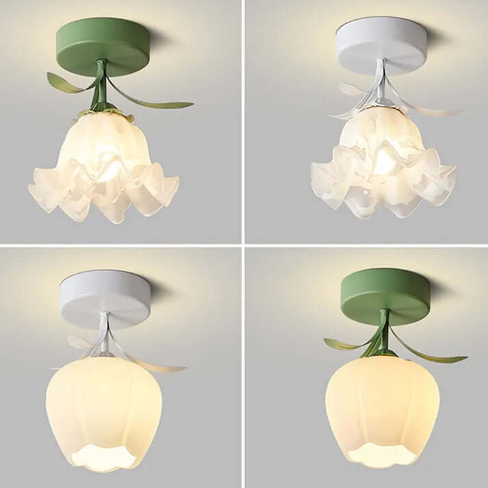 Tiffany Style Mini Floral Ceiling Light