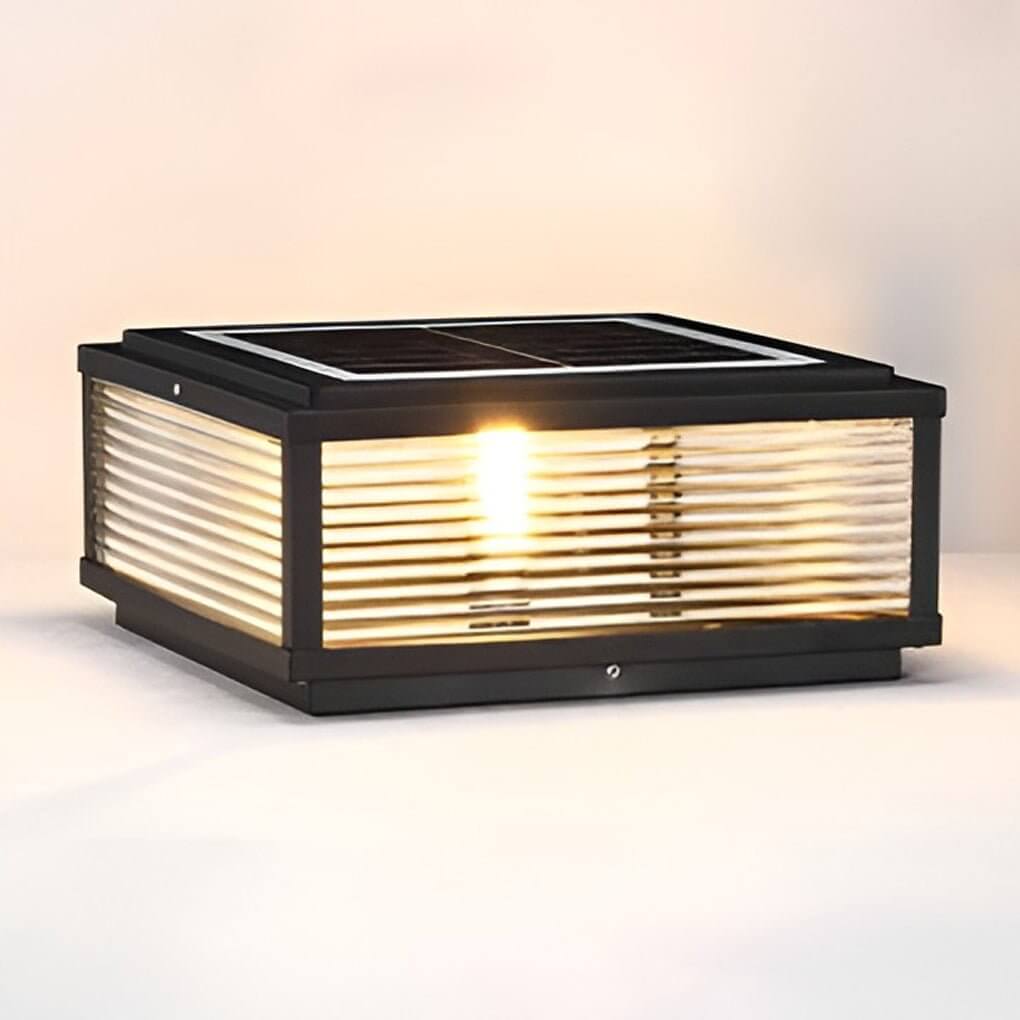 Modern Outdoor LED Pillar Mount Post Light