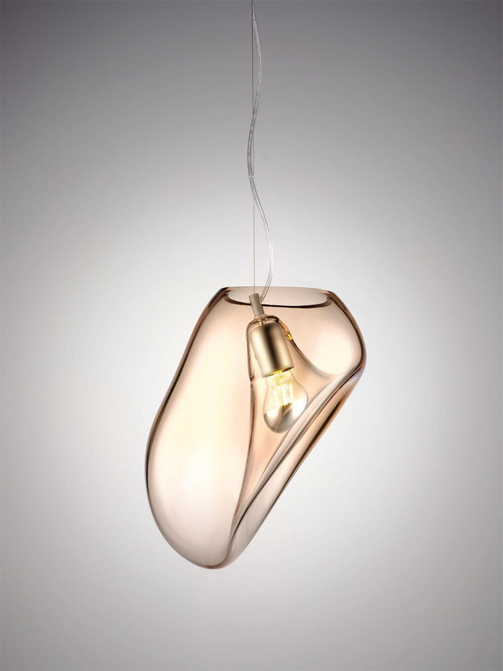 Modern Glass Pendant Lamp, Water Drop Design