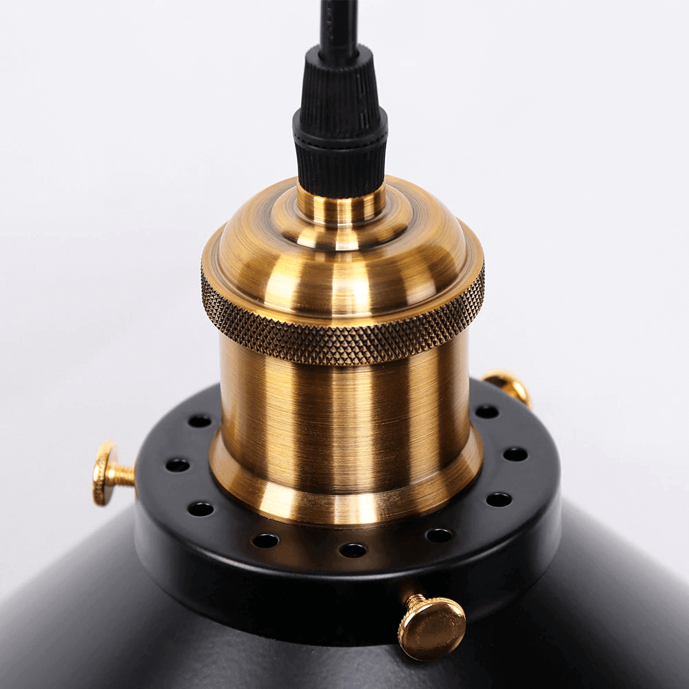 Vintage Brass Cone Pendant Light