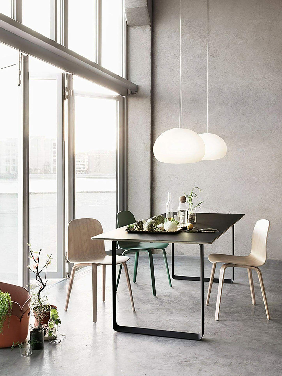 Glass Globe Pendant Light Fixture
