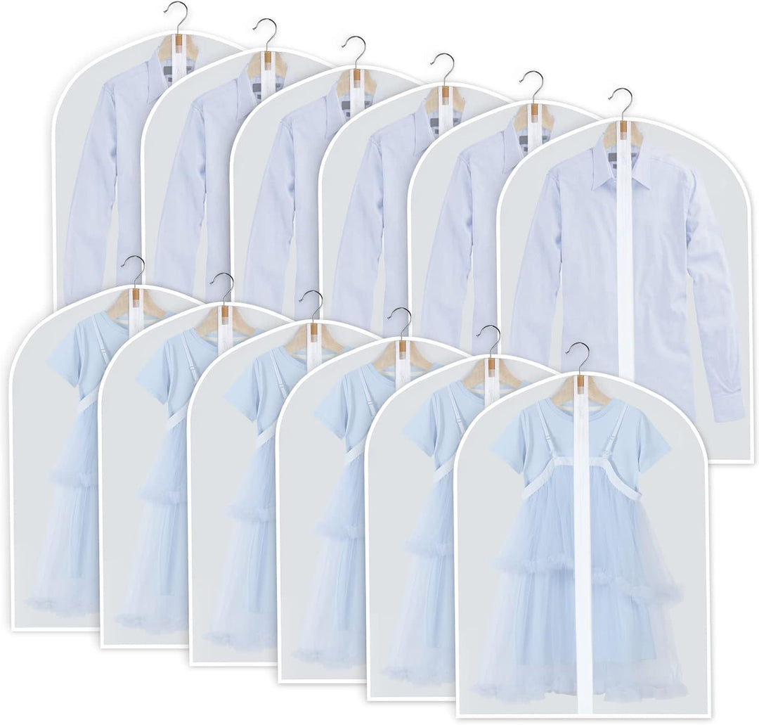 Value pack: 24 PEVA garment covers for dust, lint & moisture-free clothing.