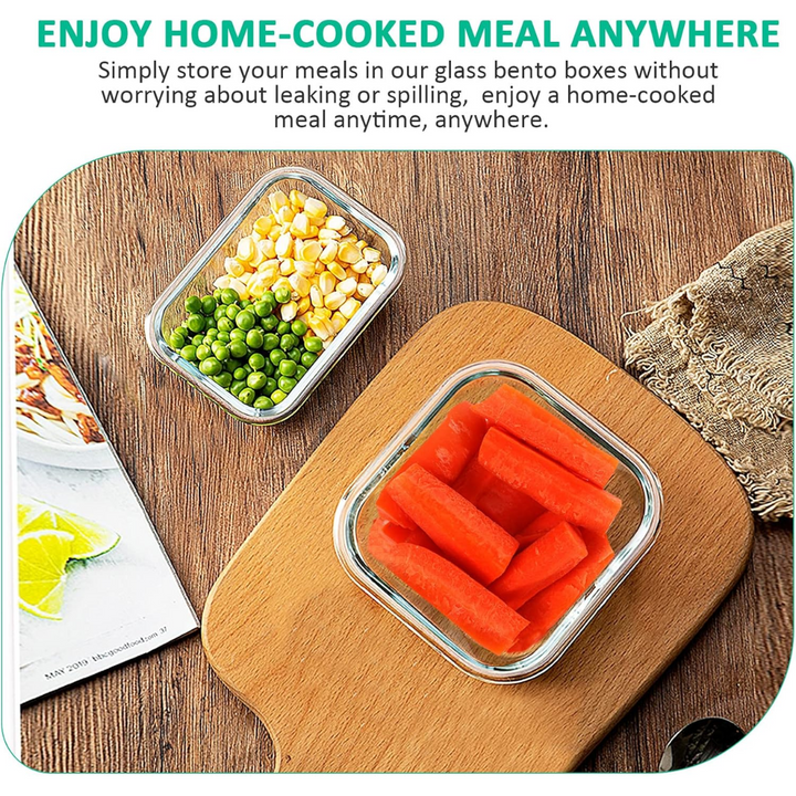 PurePreserve 24-piece stackable glass food containers. Airtight lids for kitchen organization & freshness.