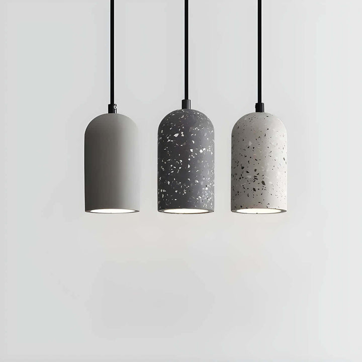 Modern Concrete Pendant Light - 9.6cm Dia x 18.5cm H