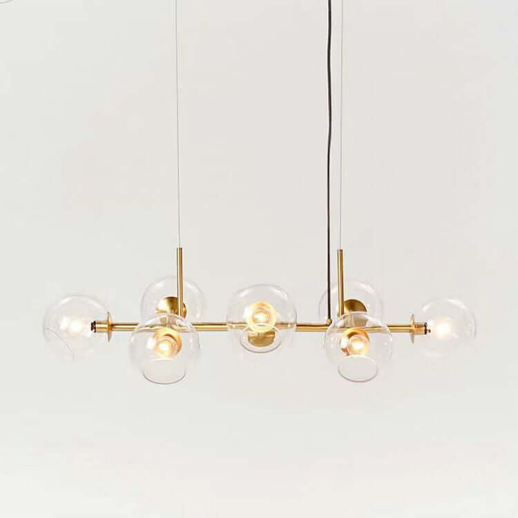 Modern Glass Ball Chandelier, 110cm, E27