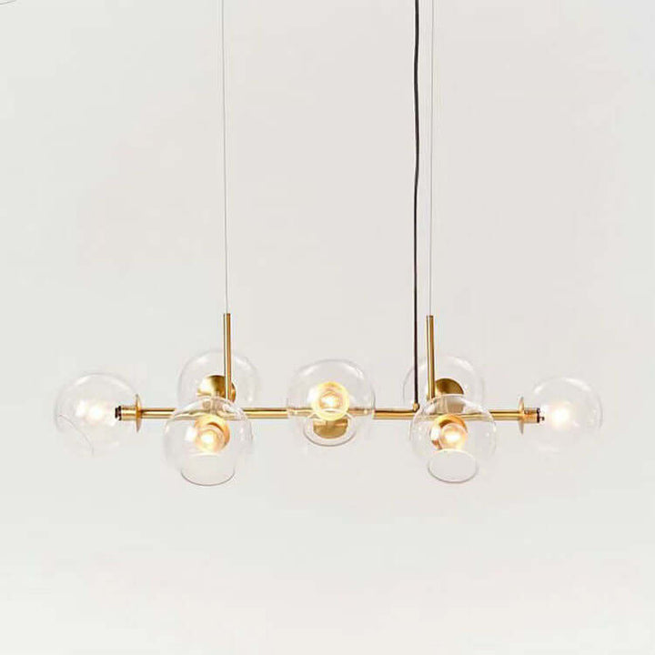 Modern Glass Ball Chandelier, 110cm, E27