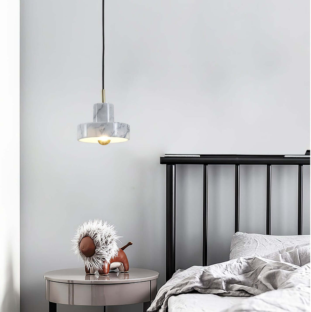 Marble Pendant Lamp with Integrated LED
