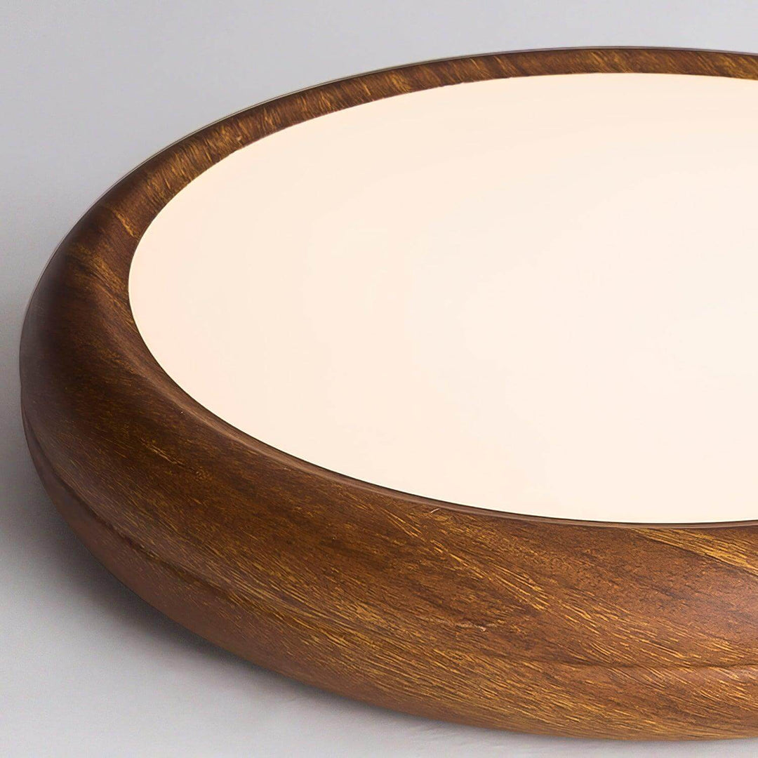 Modern Wood Grain LED Ceiling Light Fixture