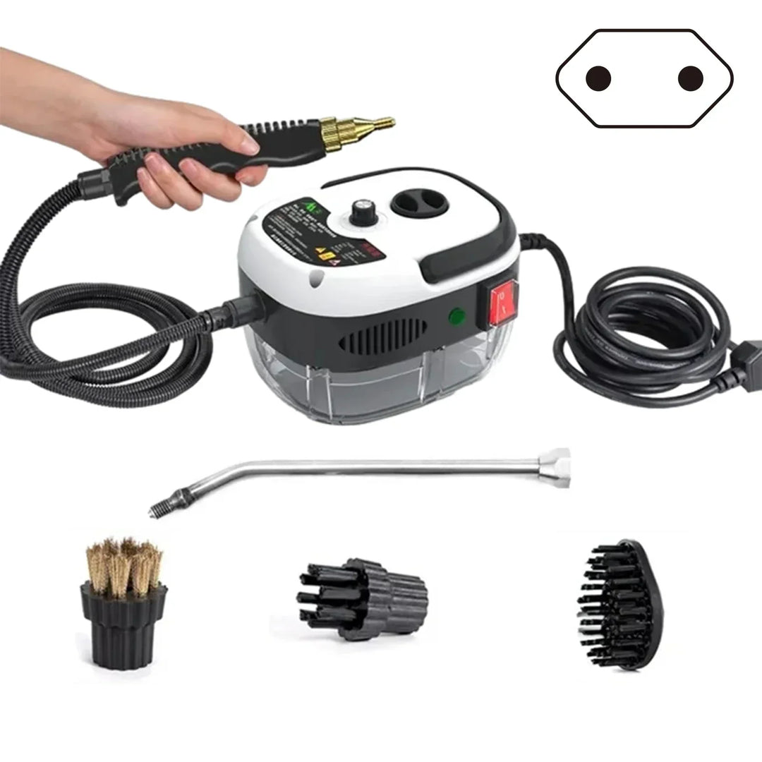 2500W high-pressure steam cleaner with 6 modes for customizable deep cleaning of home & kitchen.