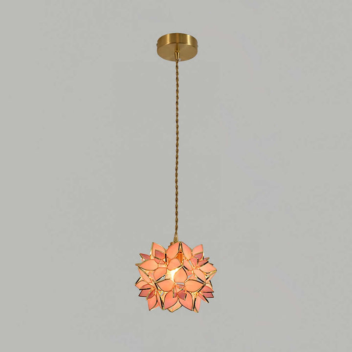 Capiz Shell Pendant Light, 20cm, Elegant Hanging Lamp