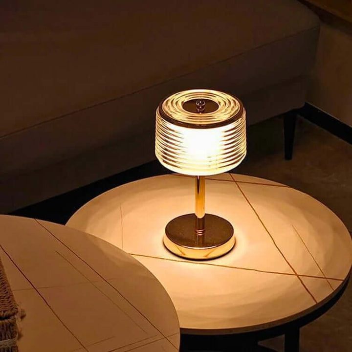 Modern LED Ring Table Lamp, 3 Light Modes, 30cm Tall