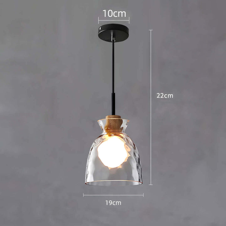 Modern Glass Chandelier for Dining Room, Entryway or Kitchen Lighting