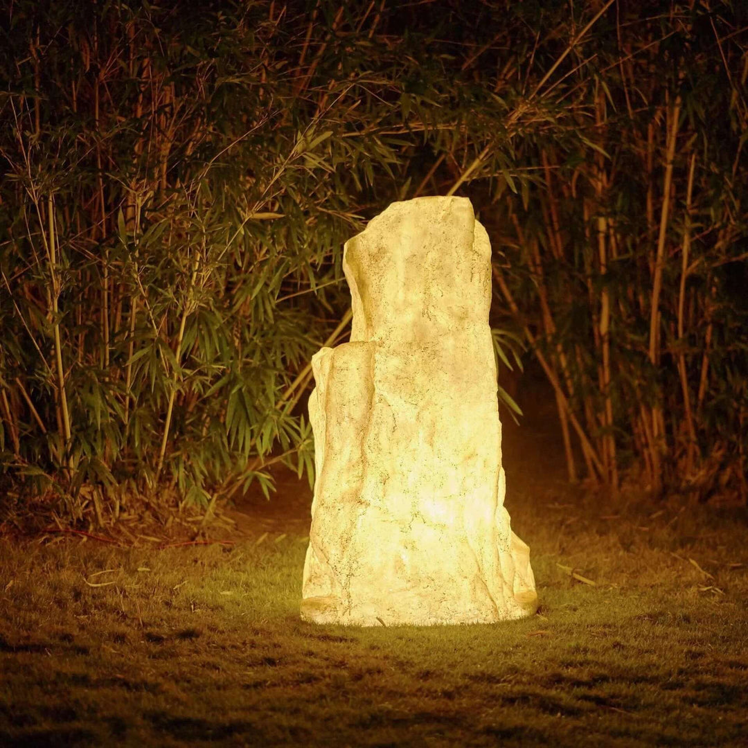 Stone Look Outdoor Lamp