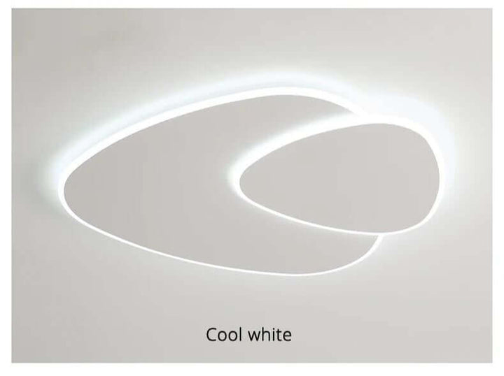 Modern LED Ceiling Light Fixture, Elliptical Design