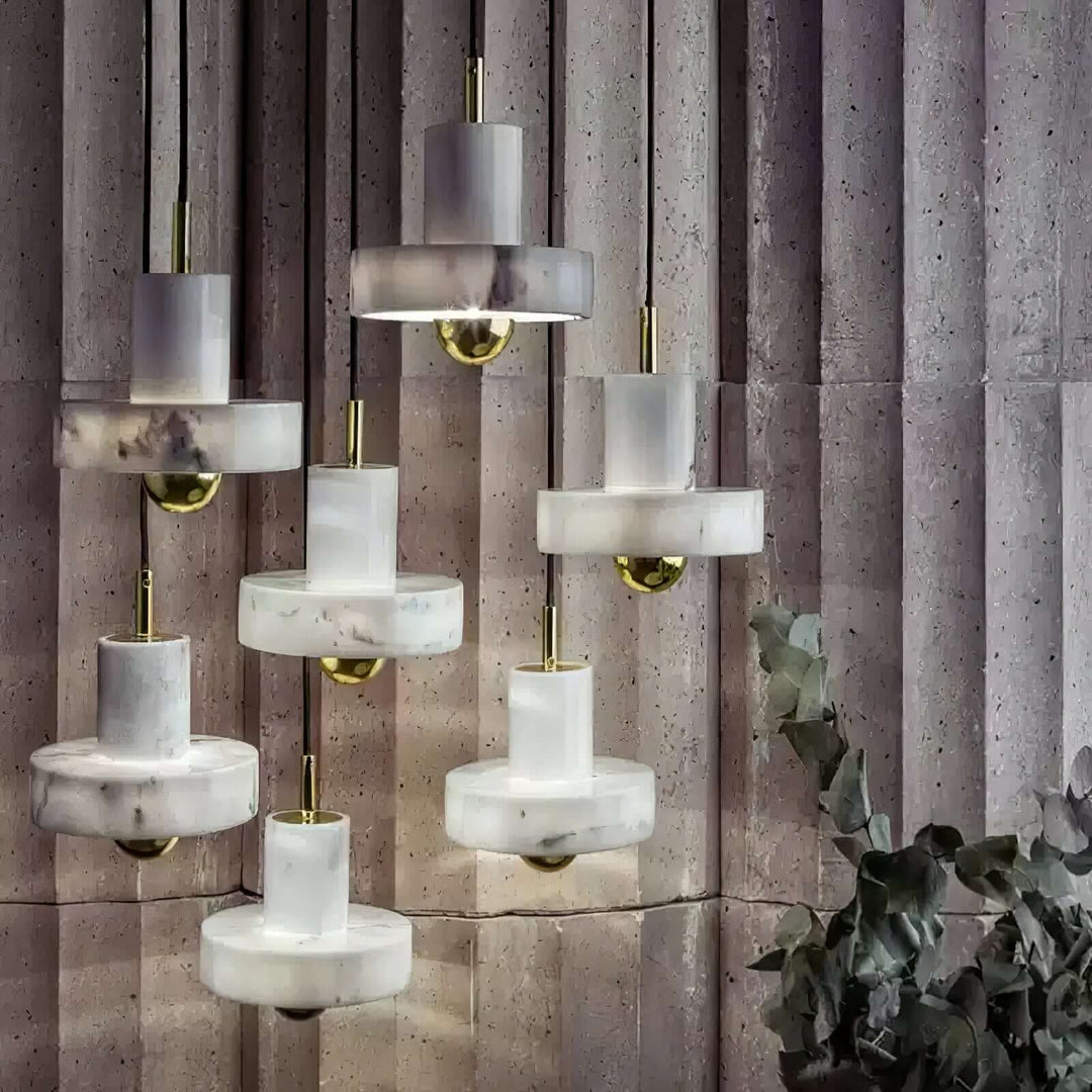 Marble Pendant Lamp with Integrated LED
