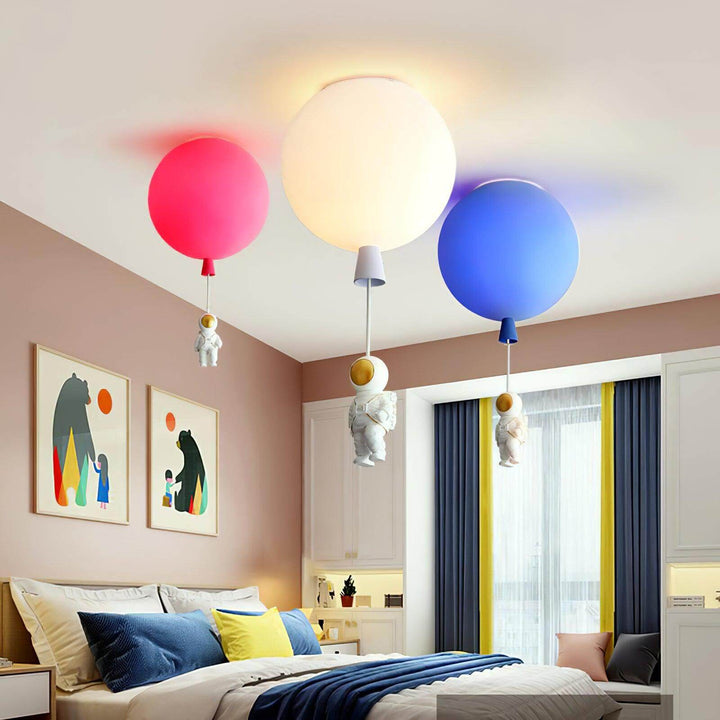 Modern Moon Astronaut LED Ceiling Light