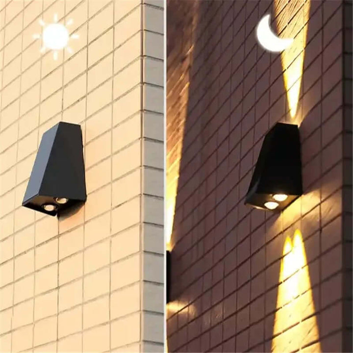 Solar LED Wall Light Outdoor Waterproof Garden