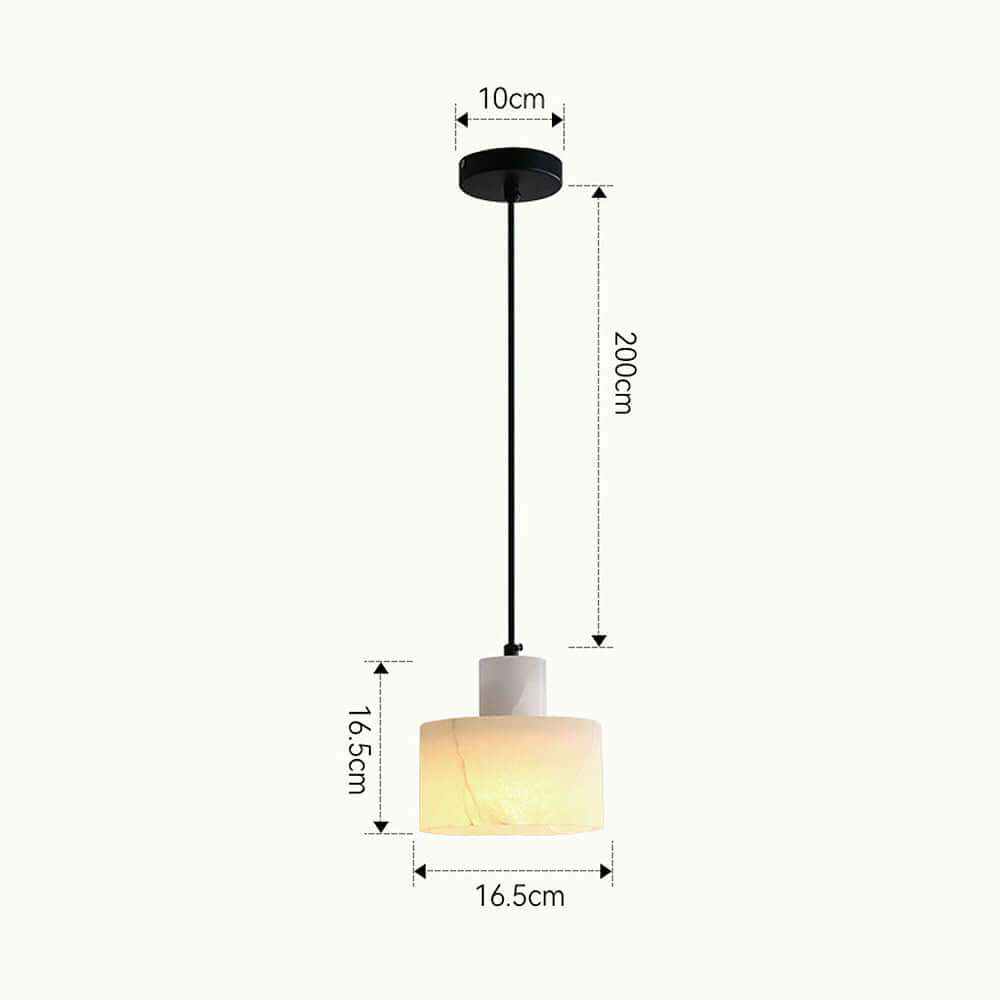 Modern White Marble Pendant Light