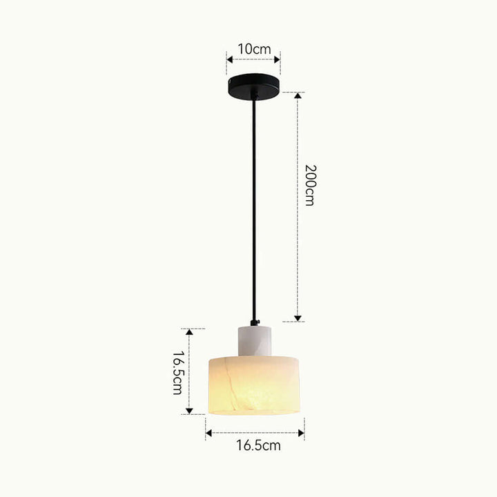 Modern White Marble Pendant Light