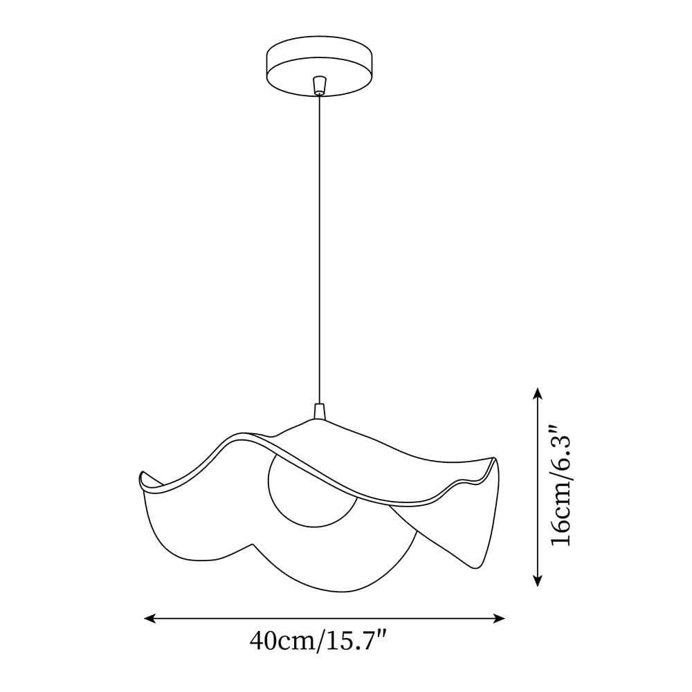 Decorative Resin Pendant Lamp with Leaf Design