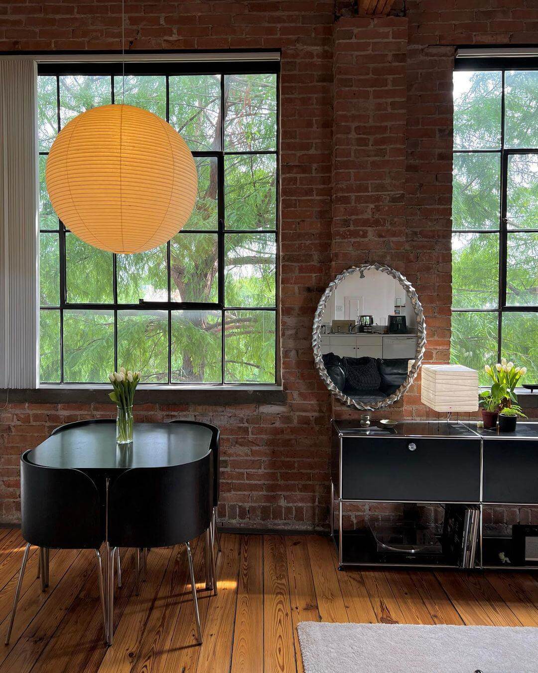 Japanese Pendant Lamp with Wire