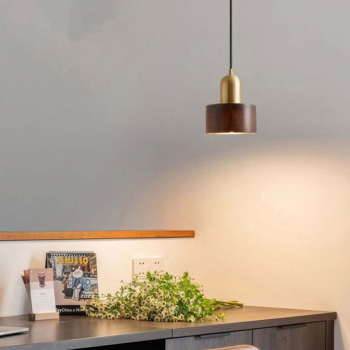 Cylinder Pendant Light - Japanese Style Hanging Lamp