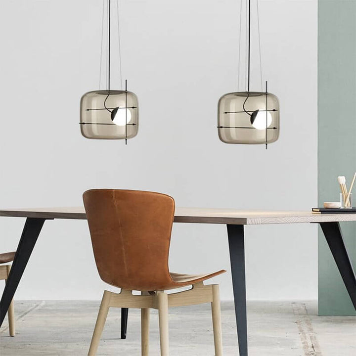 Modern Glass Pendant Light 30cm