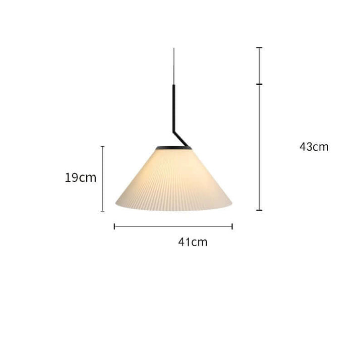 Pleated Cream Pendant Lamp