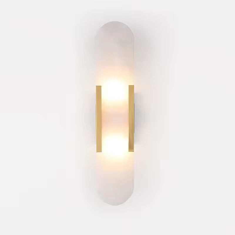 Elongated Alabaster Wall Lamp