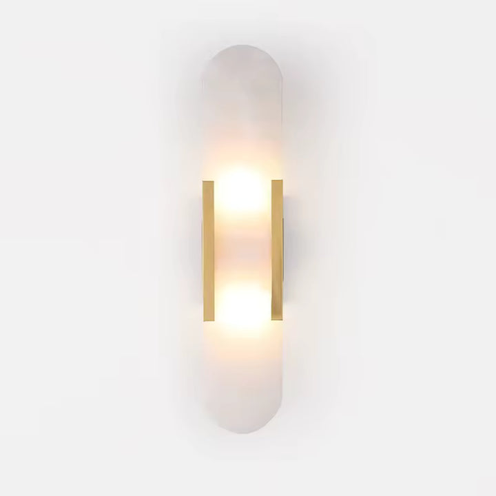 Elongated Alabaster Wall Lamp
