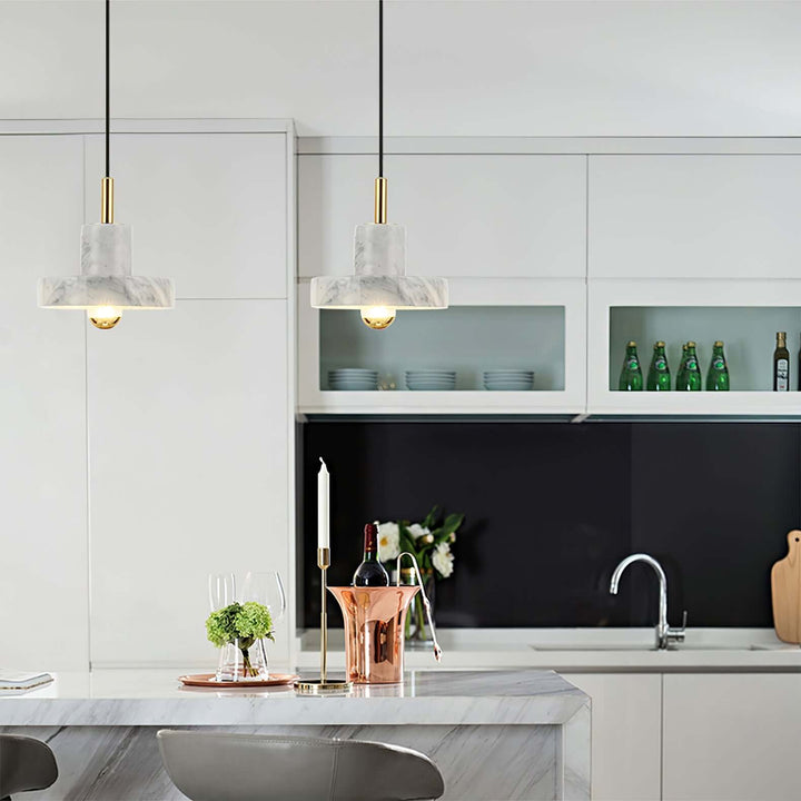Marble Pendant Lamp with Integrated LED