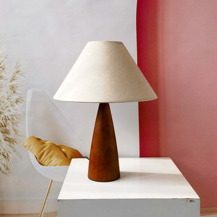 Solid Wood Table Lamp with Classic Design