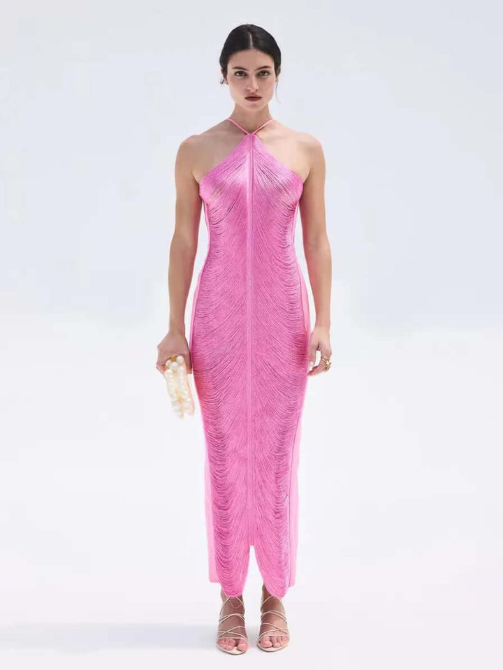 Women's Asymmetrical Fringe Summer Dress