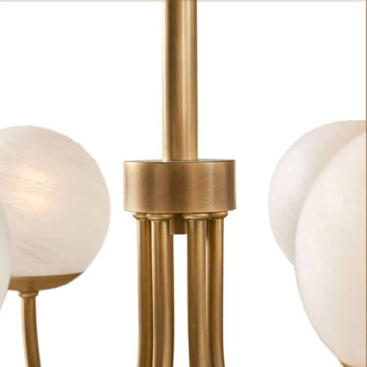 Modern 6-Light Spherical Glass Chandelier 75cm