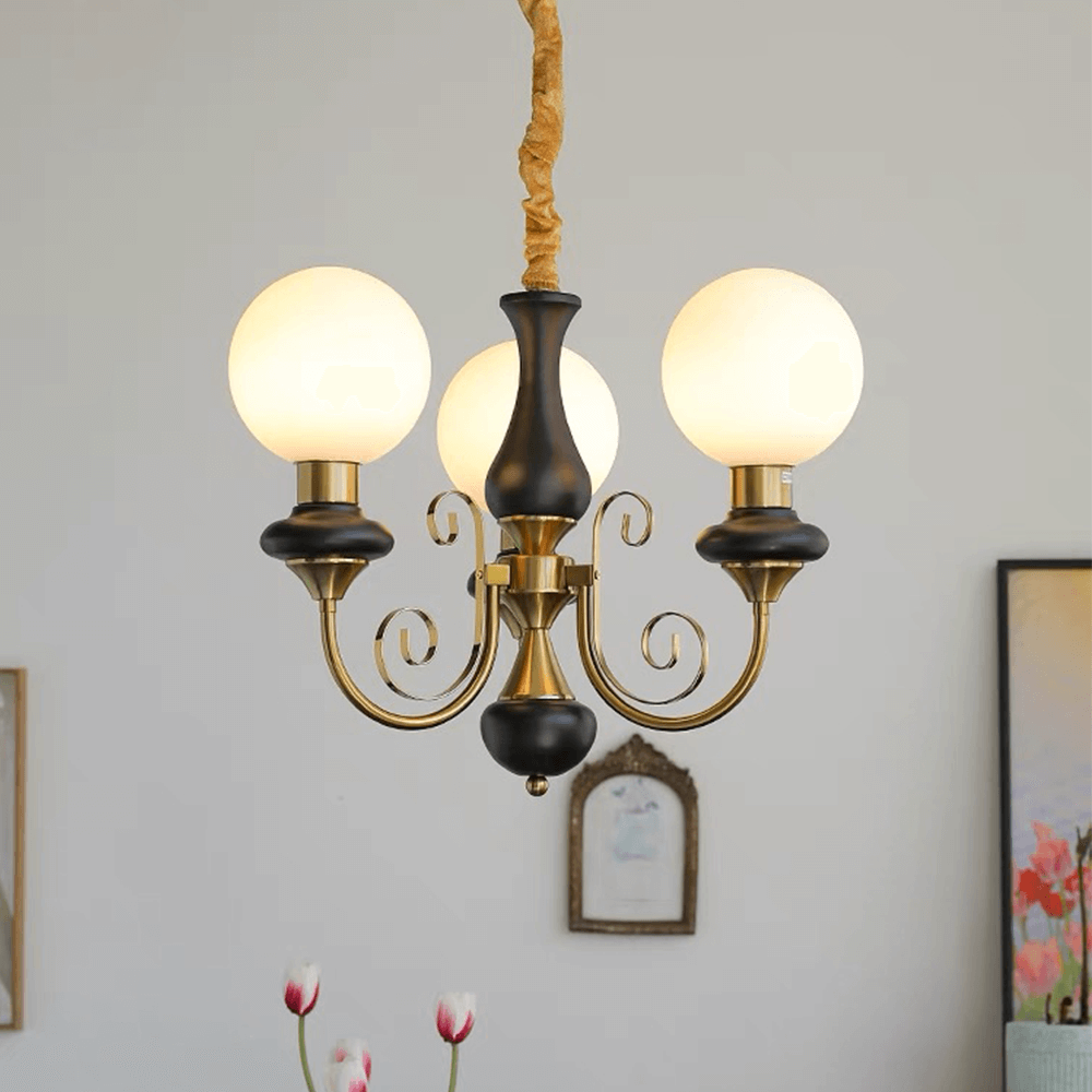 Elegant Green Onyx Chandelier | 3 & 5 Heads