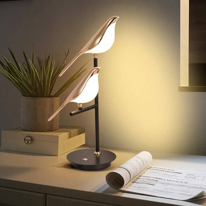 Modern LED Desk Lamp with Bird Design