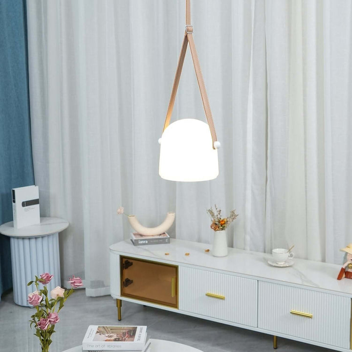 Modern Pendant Lamp with Metal Accents