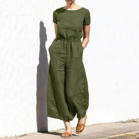 Women's Sleeveless Jumpsuit - Casual & Formal