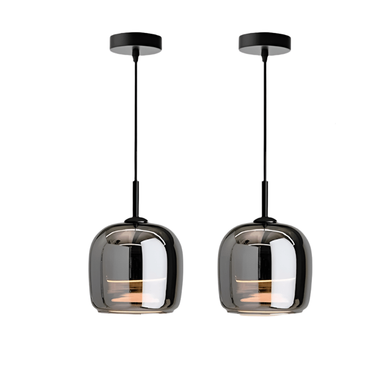 Modern Black Glass Pendant Light
