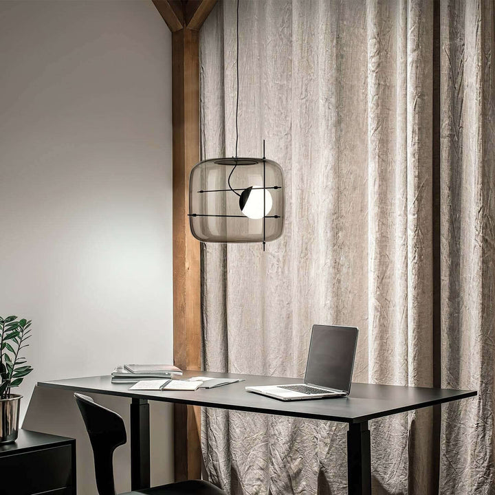 Modern Glass Pendant Light 30cm